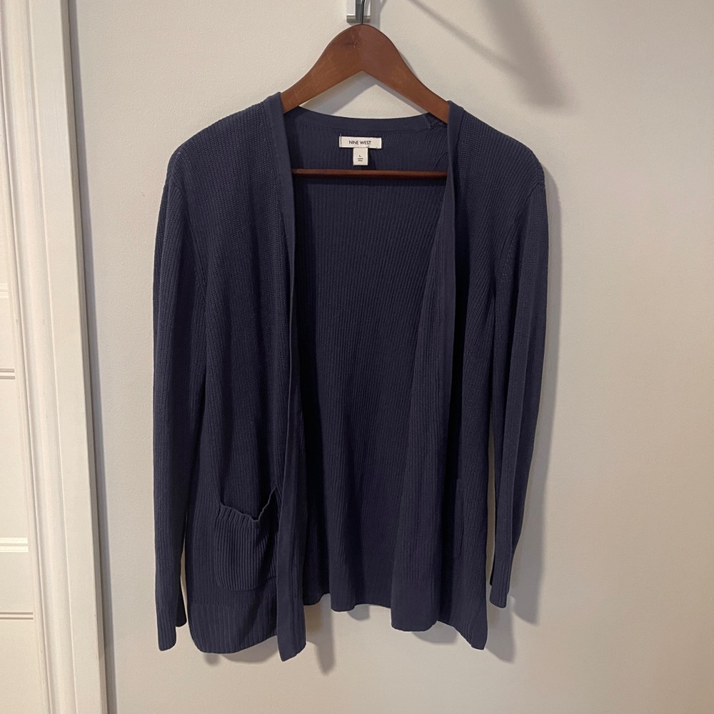 Blue rayon cardigan